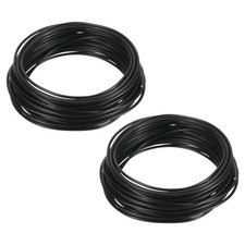 2Rolls 2mm Bonsai Training Wire Anodized Aluminum Floral Stems Wire Black