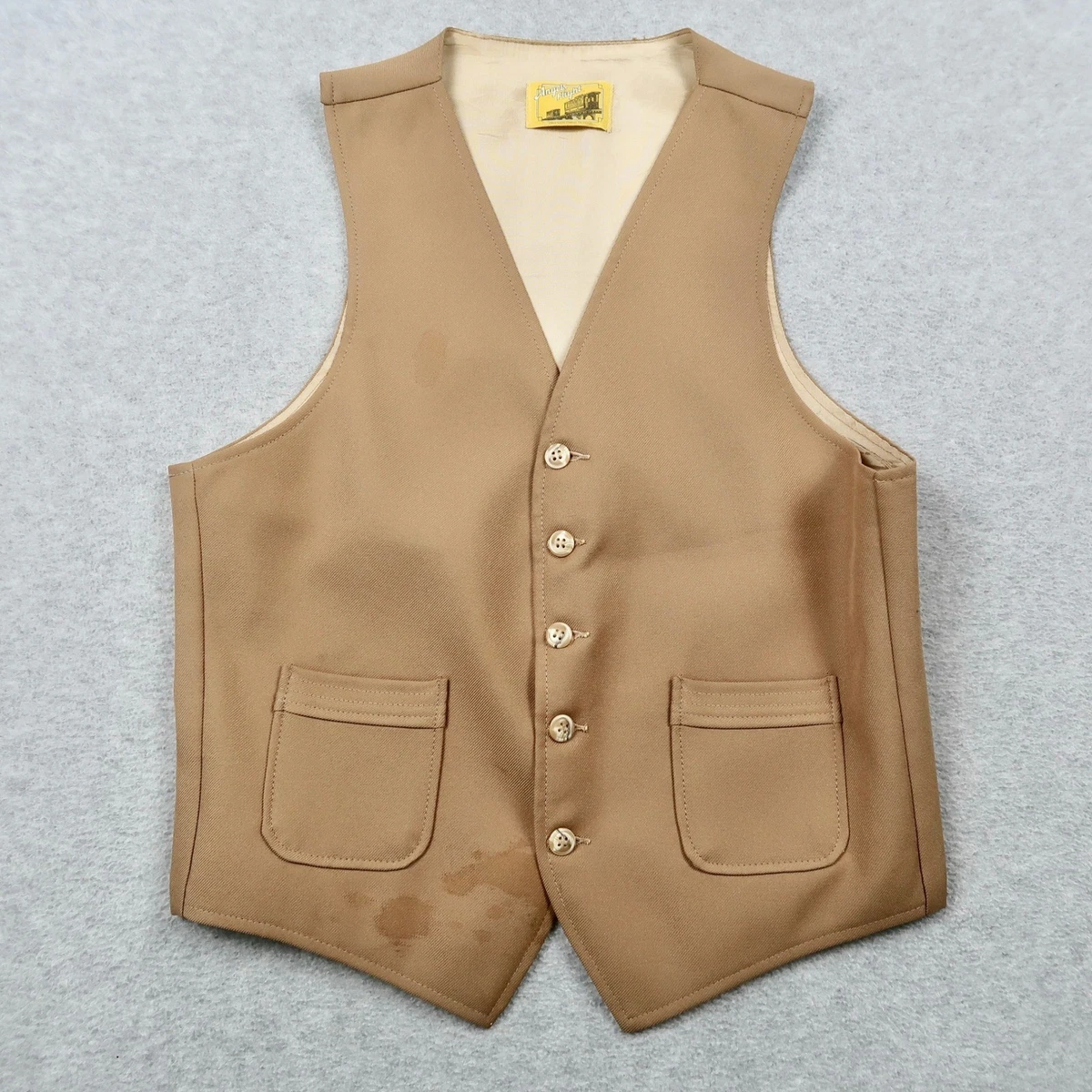 Brown Vintage Vests for Men for sale | eBay