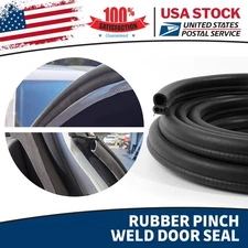 20FT Durable U Shape Mount Car Door Weatherstrip Seal Strip with Side Bulb