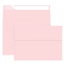 100 Packs Pink 5x7 Envelopes, A7 Envelopes for Card Invitation Wedding Birthd...