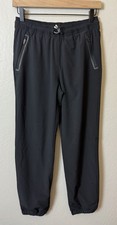Athleta GIRL Cozy High Jump LINED Black Jogger XL/14 Pockets Drawstring Outdoors