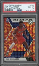 Zion Williamson [Reactive Orange] #269 Prices | 2019 Panini Mosaic