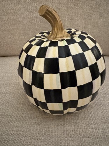 Mackenzie-Childs Courtly Check Small Pumpkin
