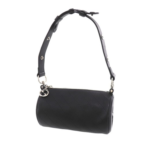 GUCCI Blondie Used Handbag Black Leather Mini Shoulder  Italy Authentic #EG825 S