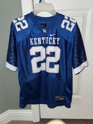 Kentucky Wildcats Jared Lorenzen 22 NIKE Football Youth Medium Jersey Size 10/12
