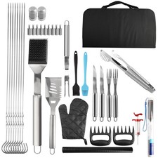 35Pc Heavy Duty Stainless Steel BBQ Grill Tool Set,Complete Grilling Accessories