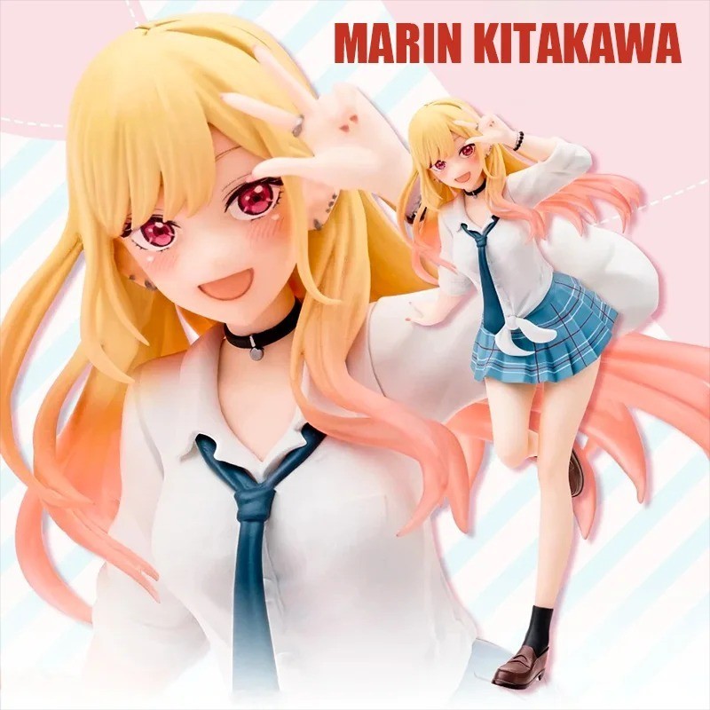 Figura De Chica Anime Estilo PVC 18cm Uniforme Escolar 1/12 Coleccionable