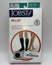 Jobst Relief Closed Toe Knee Highs 20 30 mmHg Size Large