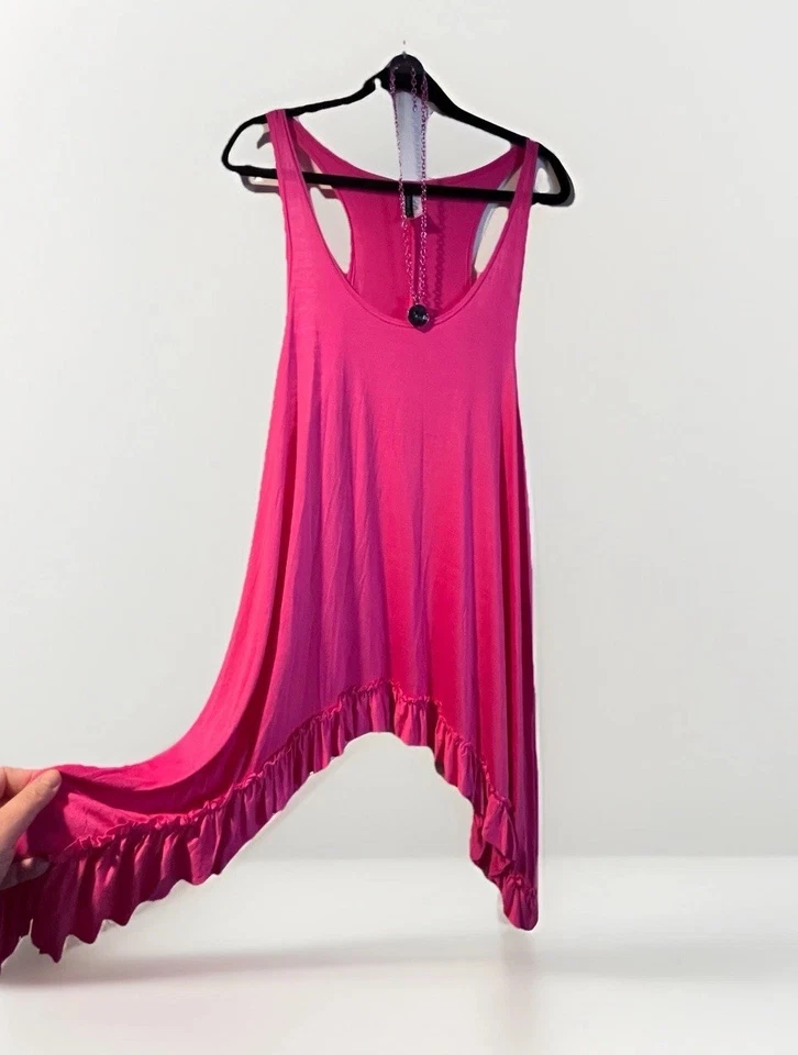 Hot Rosa Damas 2x Túnica con Piedra Psicodélica Rosa Paparazzi Collar!  Foto 3 de 4