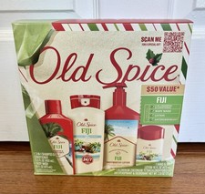 Old Spice Holiday Edition Gift Set Fiji Body Wash Antiperspirant Deodorant     