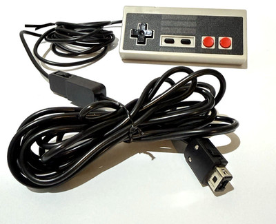 Unbranded  NES Classic Mini Wired Controller Gray Non-OEM + Extender Cable