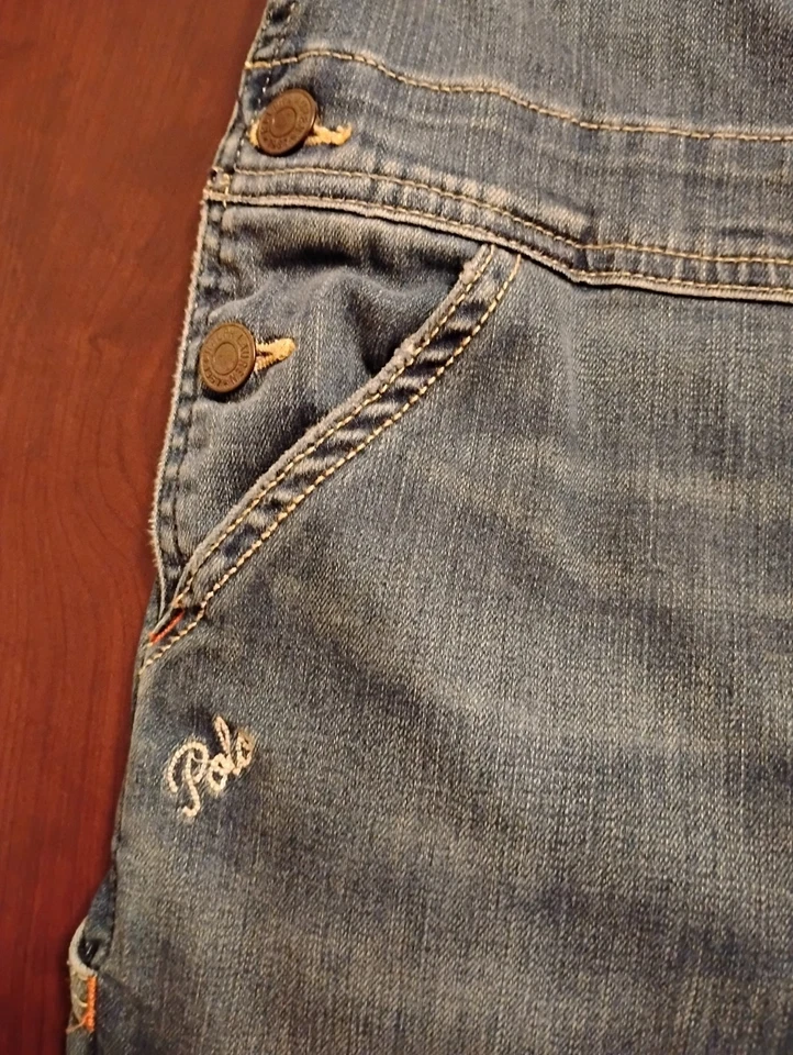 Preowned Ralph Lauren Polo Girls Overalls. Size 8. Nice. Free shipping - Image 3 of 4