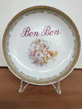 PIATTO CIOTOLA T.LIMOGES "BON BON"  DEPOS PORCELLANA DIPINTA A MANO 