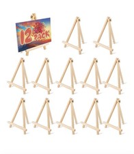 12 Pack 9 Inch Wood Easels, Tripod, Table Top...