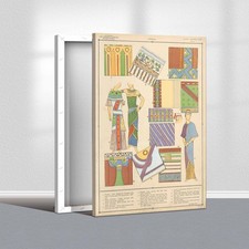 Canvas Print Oil Paintings Reproduction Ancient Egyptian Costume Patterns