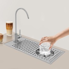 Glass Cleaning Rinser w/ Faucet 304 Stainless Steel Glass Rinser , Cup Washer