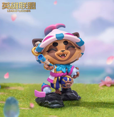 Official League of Legends Spirit Blossom Teemo PVC Q Figure Model Figurines Toy
