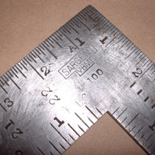 Vintage Sargent VBM 100 Steel Carpenter 24 x 16 Square ... Made in USA