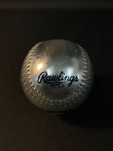 NY Yankees Derek Jeter Captain Rawlings Silver Souvenir Collectible Baseball NEW - Picture 3 of 5