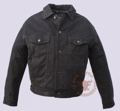 Scorp24 Montana Nubuk Lederjacke im Jeansjacken Stil Gr. XXXL, Leder Jeansjacke