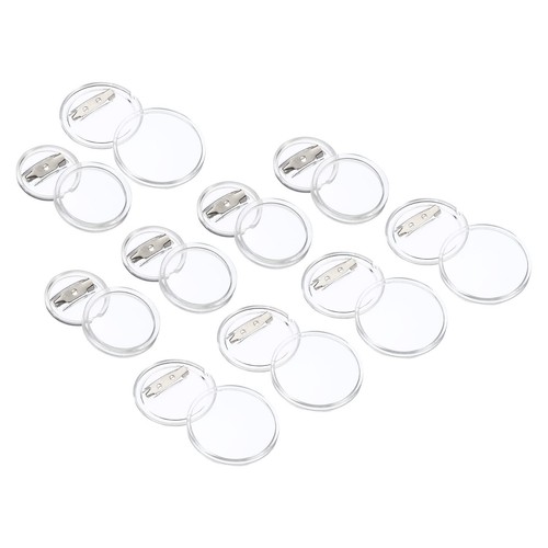 Acrylic Button Pin Badge 20 Set Round Pin Blank Buttons Badges Kit for Craft ...