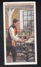 1929 SCOTLAND'S STORY Card DAVID LIVINGSTONE IN THE COTTON FACTORY
