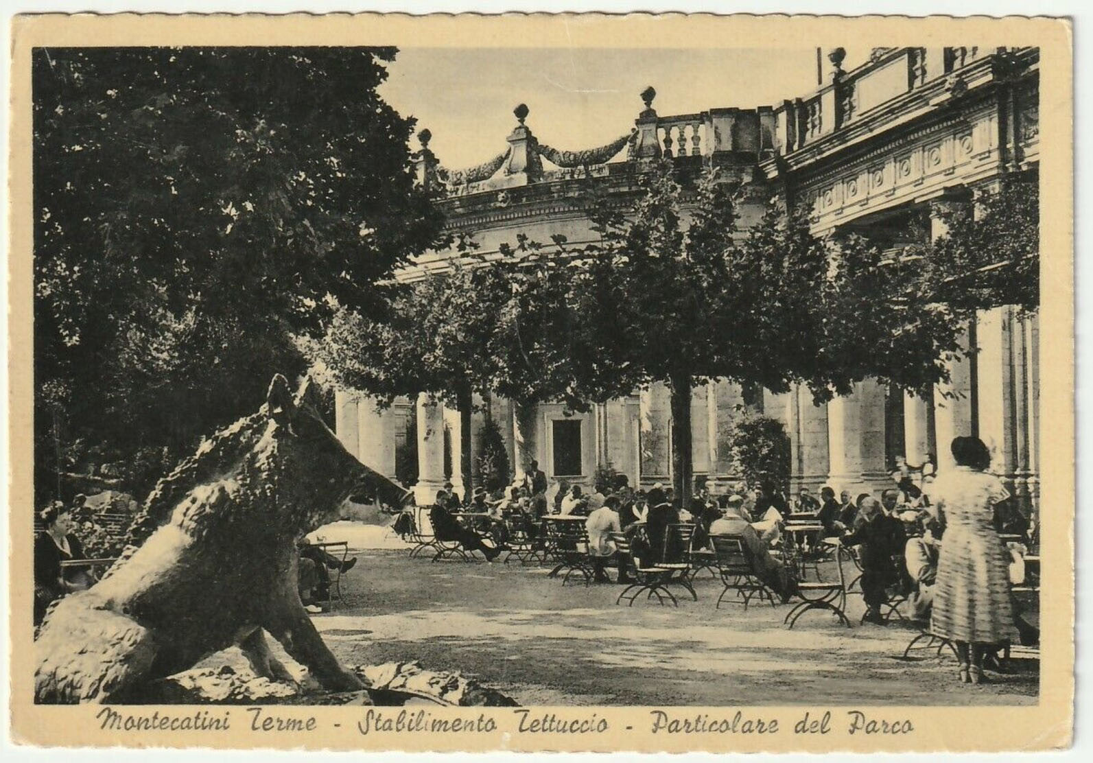 MONTECATINI TERME - PISTOIA - STABILIMENTO TETTUCCIO - PARTICOLARE PARCO -36471-