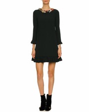 NEW Dolce & Gabbana Button-Embellished Cocktail Dress in Green #DD152