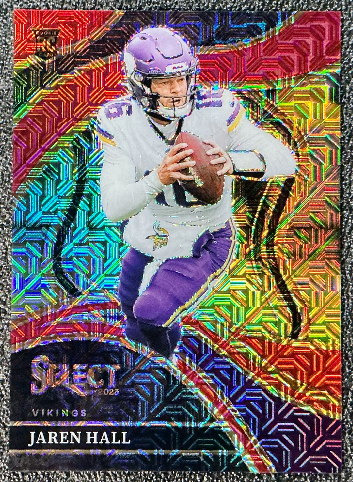 Jaren Hall 2023 Select #261 Club Level # Match Red Prizm /49 (RC, SP) Vikings