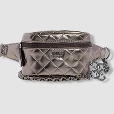 Guess Women's Silver Brass Chain Shoulder Waist Hip Pack Bag