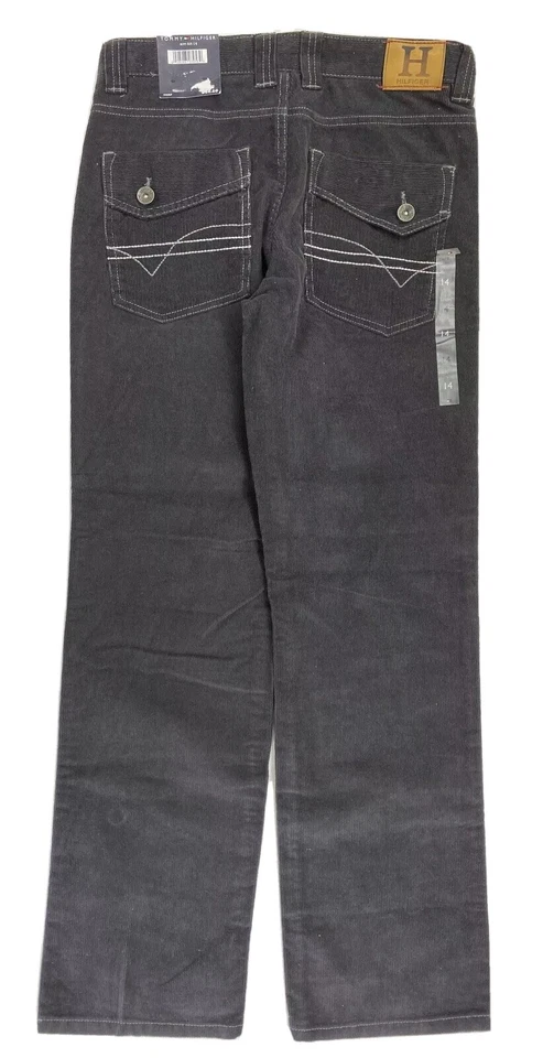 Tommy Hilfiger  boys size 14 Inseam 28 corduroy pants black New With Tags - Image 2 of 4