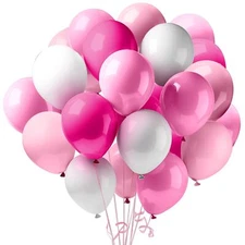 KatchOn Hot Pink and Light Pink Balloon Arch Kit - 12 Inch Pack of 120 | Pink...