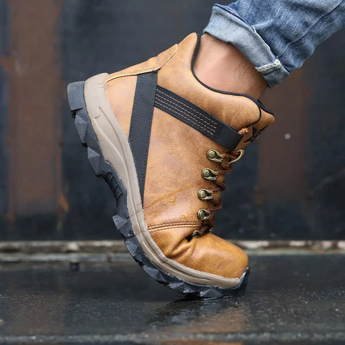 Mens Waterproof Work Boots Steel Toe shoes Safety Shoes Indestructible Non Slip - Picture 11 of 19