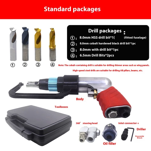 Pneumatic Spot Welding Drill Gun Automotive SheetMetal Welding SpotDrill Machine - Bild 8 von 12