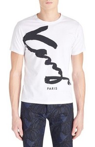 New Mens Kenzo Paris Original Logo Graphic T Shirt Short Sleeve White Xs Ebay
