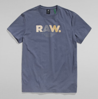 T-shirt G-Star Raw Henley Bleu Denim Taille 2XL - Occasion Parfait état, Vintage Années 2010