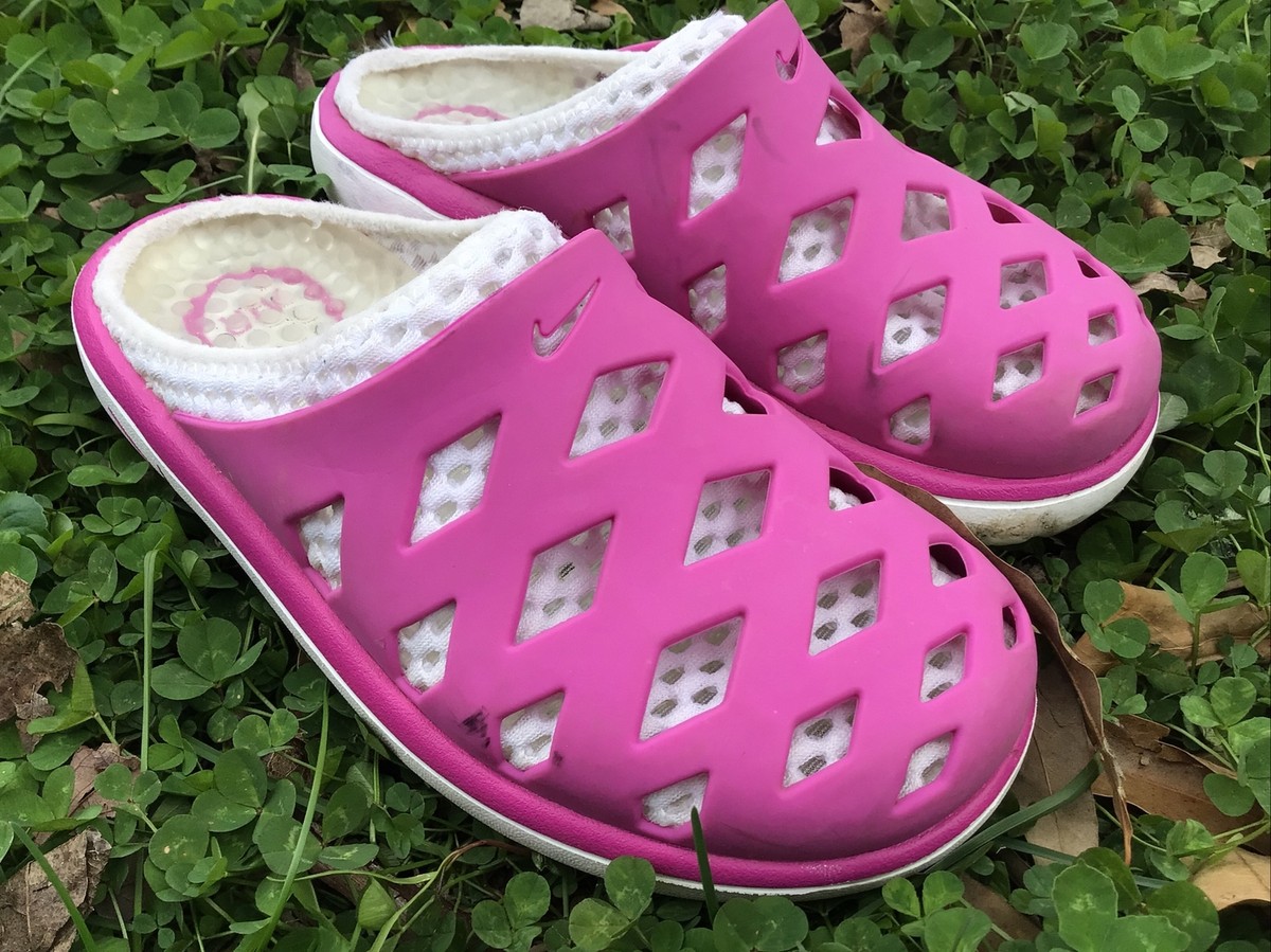 NIKE Air Rejuven8 Mule Pink White Slides Sandals 318924-661 NIKE Air Rejuven8 Mule Pink White Slides Sandals 318924-661