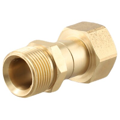 #ad #ad M22 14mm Thread Pressure Washer Swivel Joint Ki Nk Connector Hose Fitting $15.78
