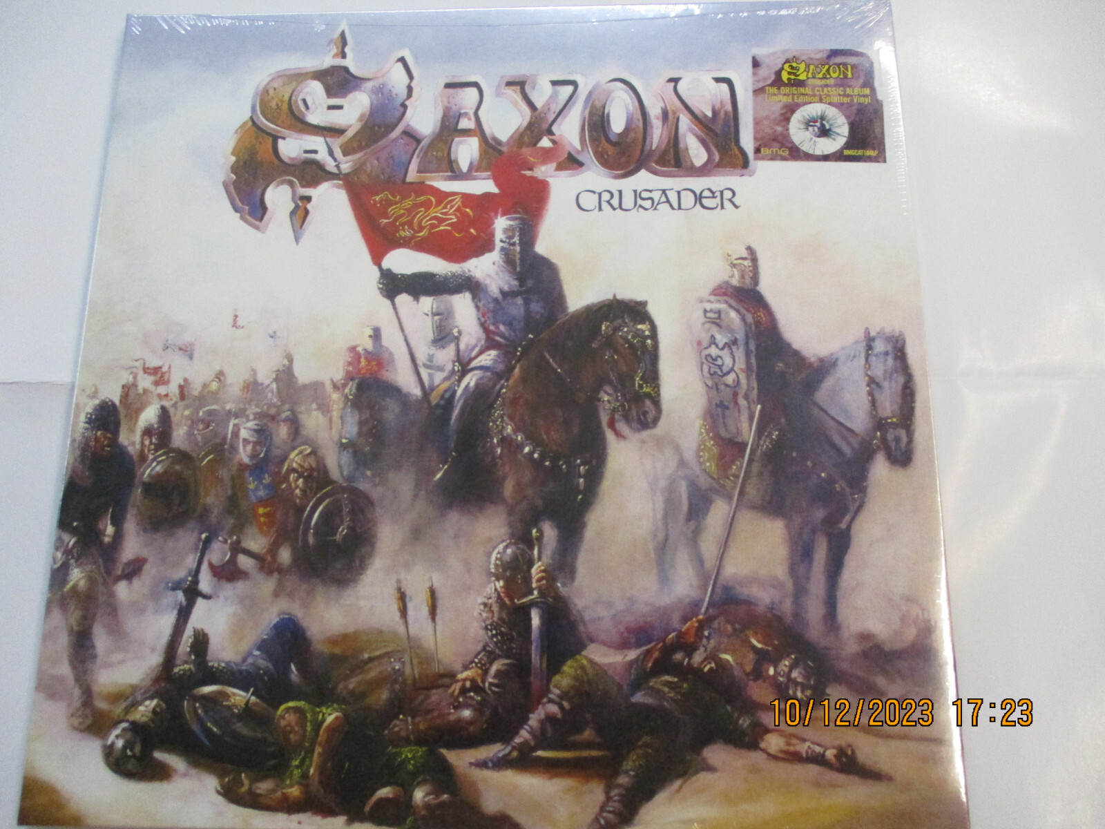 SAXON - CRUSADER - LP REISSUE SPLATTER VINYL NEW SEALED 2018