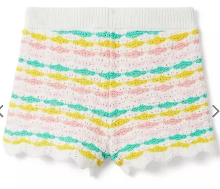 Janie and Jack Striped Crochet Short size 7 new with tags - Image 4 of 4