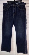 DKNY JEANS SOHO Relaxed Straight Fit Dark Blue Jeans Men Size 33x30