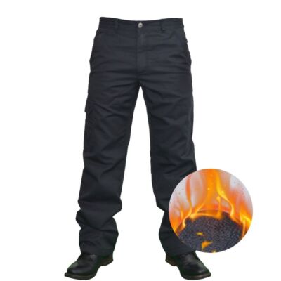 Herren Arbeitshose warm komplett Fleecefutter Combat Cargo mehrere Taschen UK Winter