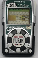 Handheld Portable Electronic Stud Poker Excalibur Electronics Model WSOP -  471