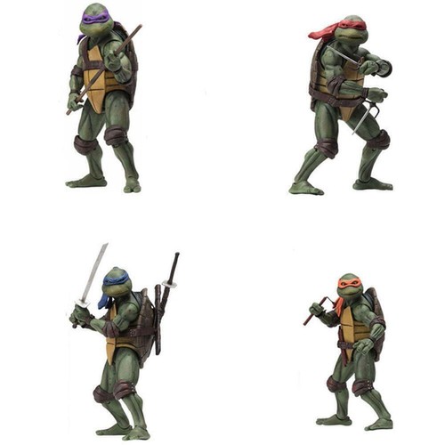 1990 Movie NECA Teenage Mutant Ninja Turtles 7" Action Figure Statue Model Toy - Picture 4 of 13