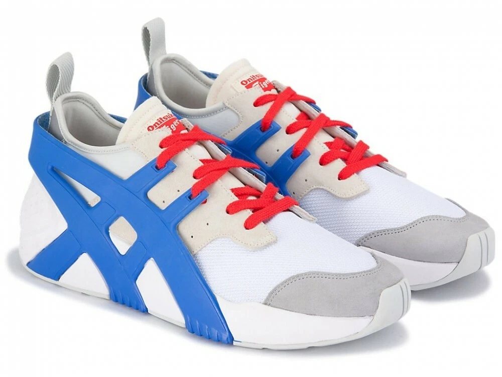 Asics Onitsuka Tiger BIG LOGO TRAINER 2.0 1183A795 WHITE/TUNA BLUE With Shoe Bag