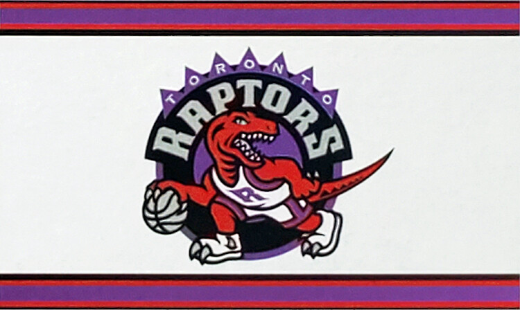 トロント・ラプターズ　90s　恐竜ロゴ　チャンピオン製　初期デザイン　L Toronto Raptors 1990s DINO CLASSIC Official NBA 3'x5' Deluxe