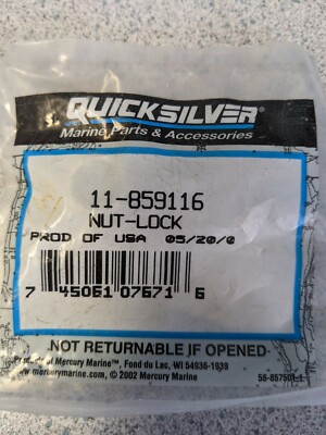 Mercury Mercruiser OEM Transmission Mounting Nut #11-859116