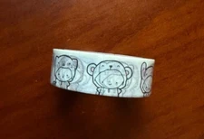 new tcmc the coffee monsterz co white emotis 1.0 washi tape roll Original Sealed
