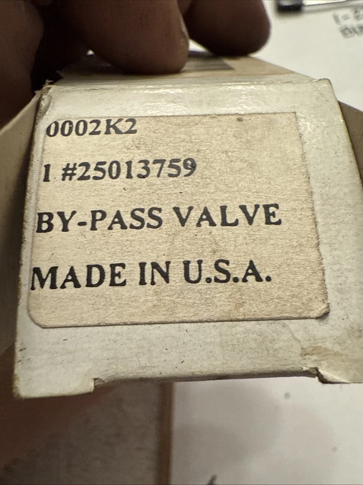 ACDelco Engine Oil Filter Bypass Valve 25013759 For 82-19 Chevrolet Monte Carlo - Image 3 of 3