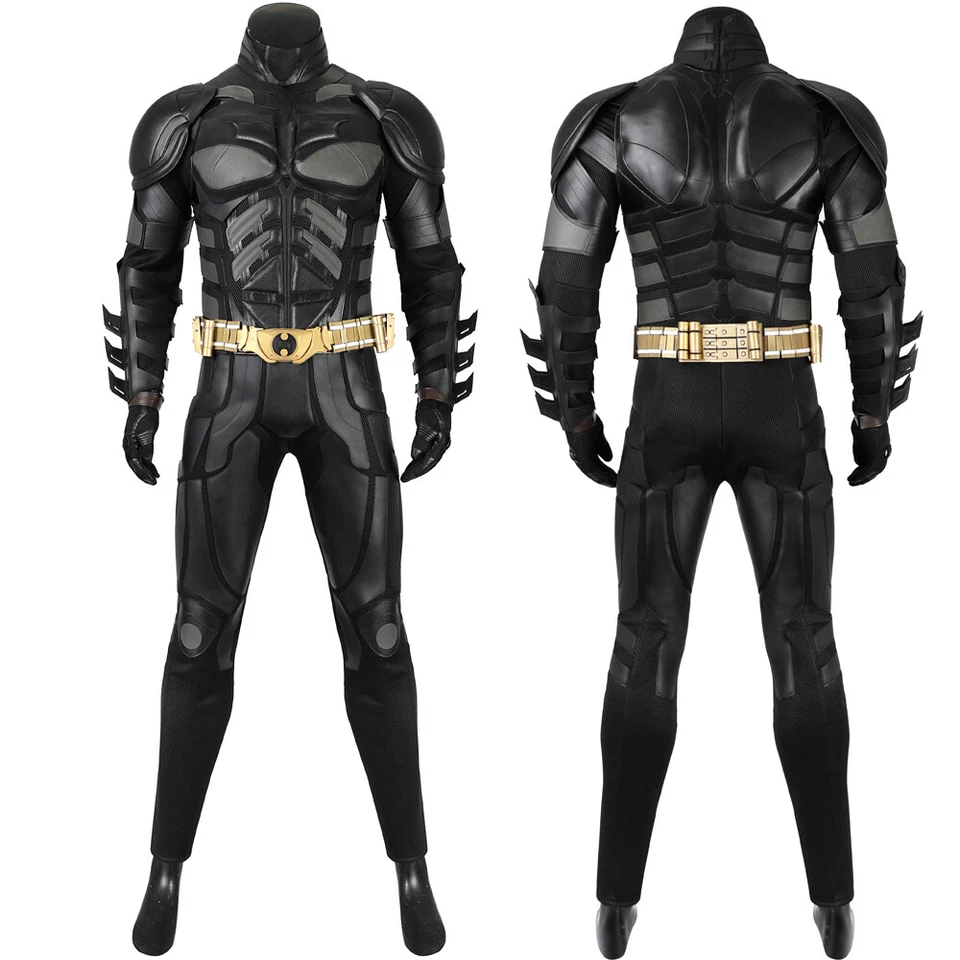 Batman Dark Knight Rises Cosplay Costume With Breastplate Adult Halloween Outfit - Image 2 of 4